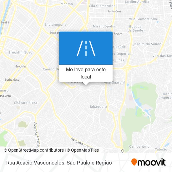 Rua Acácio Vasconcelos mapa