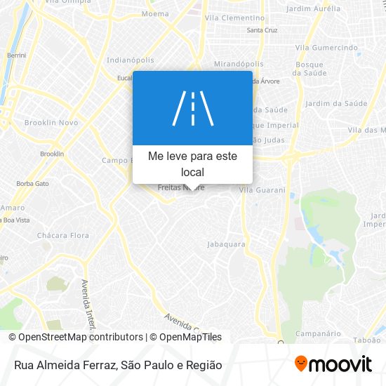 Rua Almeida Ferraz mapa