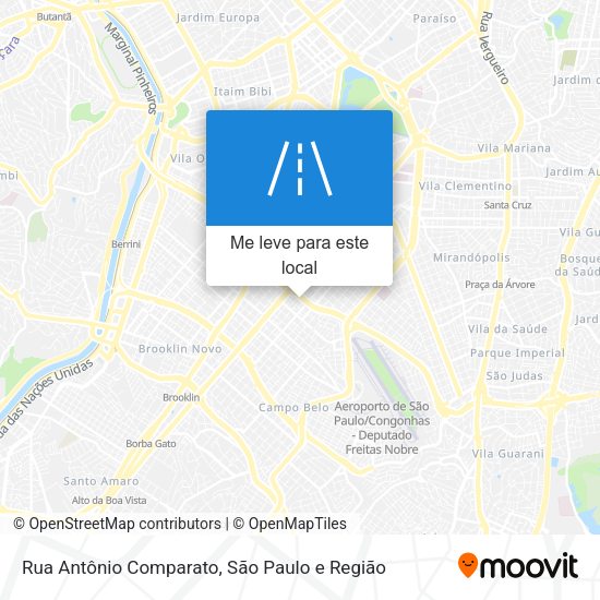 Rua Antônio Comparato mapa