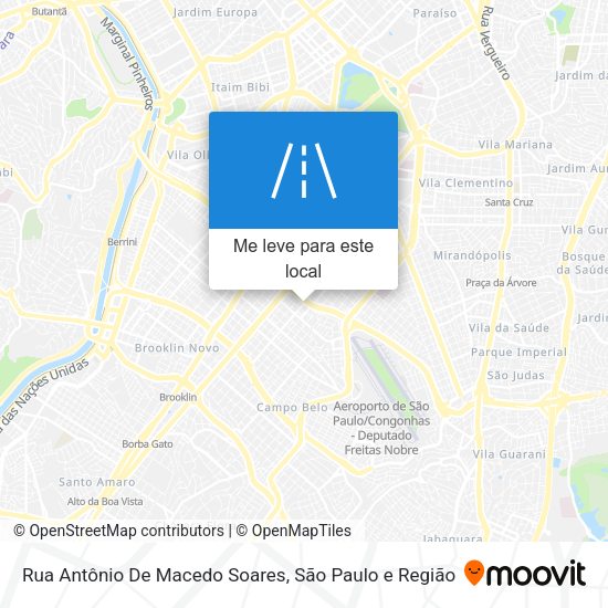 Rua Antônio De Macedo Soares mapa