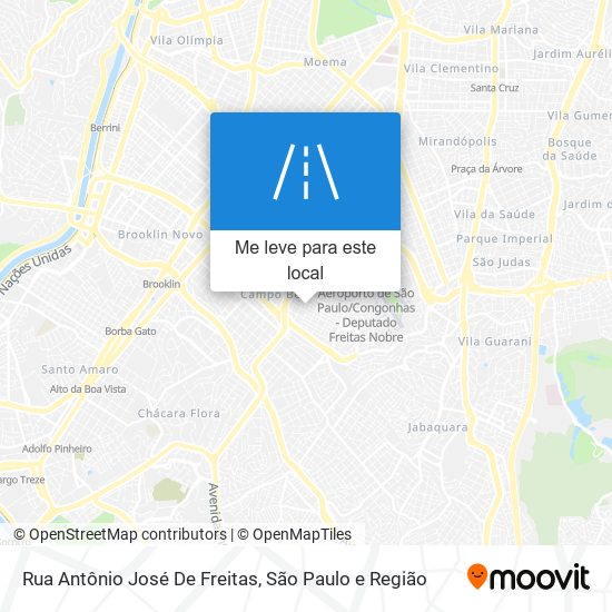 Rua Antônio José De Freitas mapa