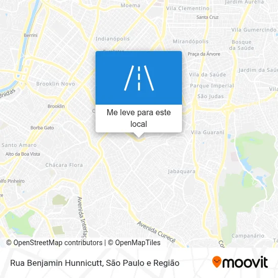 Rua Benjamin Hunnicutt mapa