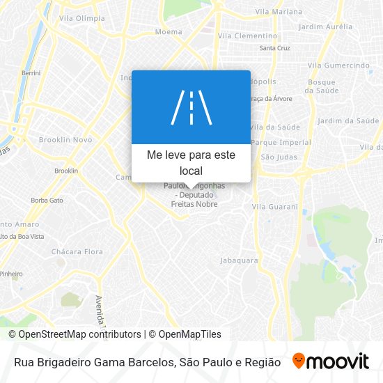 Rua Brigadeiro Gama Barcelos mapa