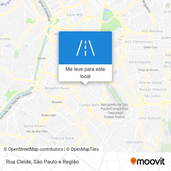 Rua Cleide mapa