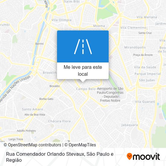Rua Comendador Orlando Stevaux mapa