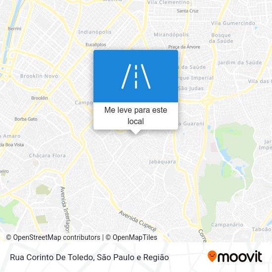 Rua Corinto De Toledo mapa