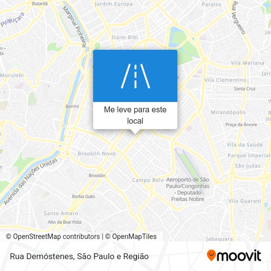 Rua Demóstenes mapa