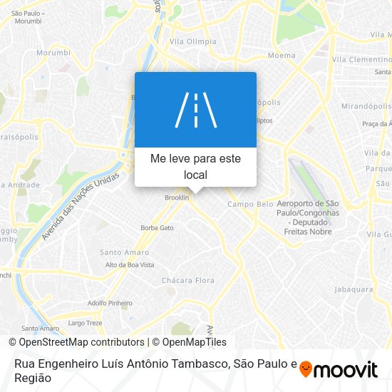 Rua Engenheiro Luís Antônio Tambasco mapa