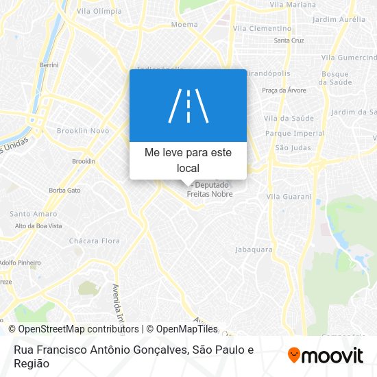 Rua Francisco Antônio Gonçalves mapa