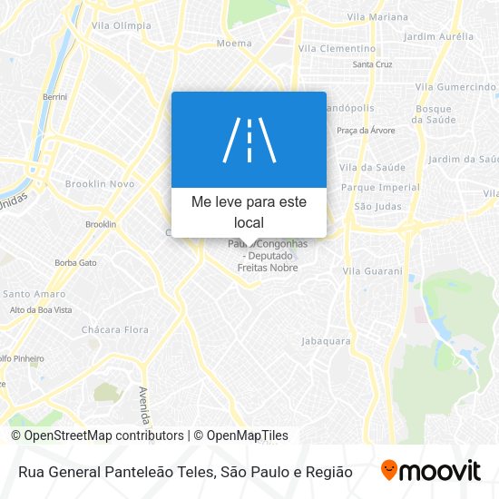Rua General Panteleão Teles mapa
