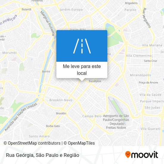 Rua Geórgia mapa