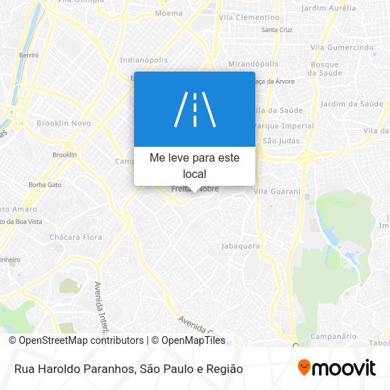 Rua Haroldo Paranhos mapa