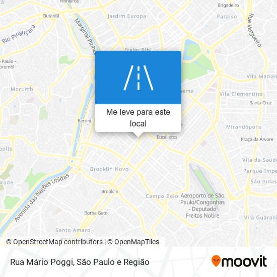 Rua Mário Poggi mapa