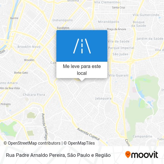 Rua Padre Arnaldo Pereira mapa