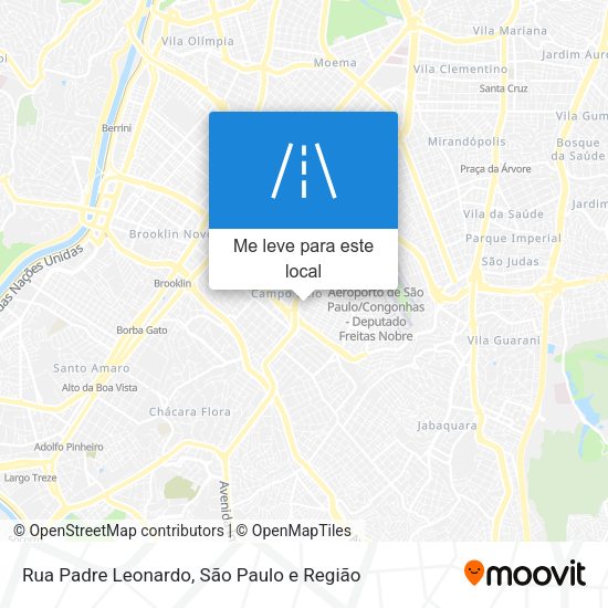 Rua Padre Leonardo mapa