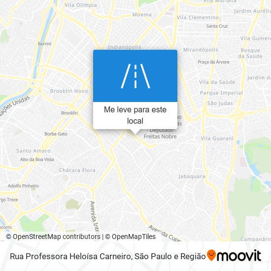 Rua Professora Heloísa Carneiro mapa