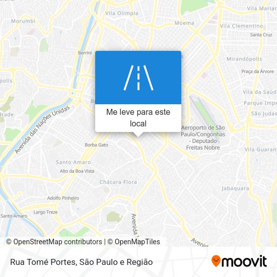 Rua Tomé Portes mapa