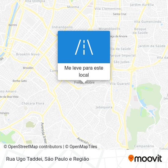 Rua Ugo Taddei mapa