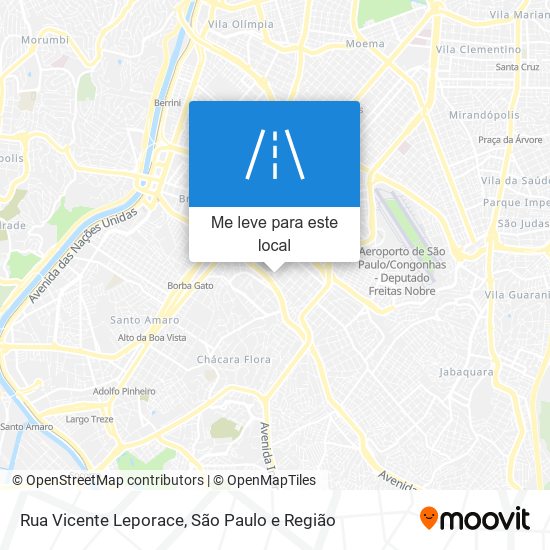 Rua Vicente Leporace mapa