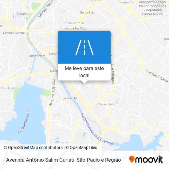 Avenida Antônio Salim Curiati mapa