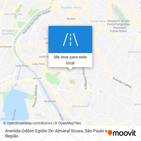 Avenida Odilon Egídio Do Almaral Sousa mapa