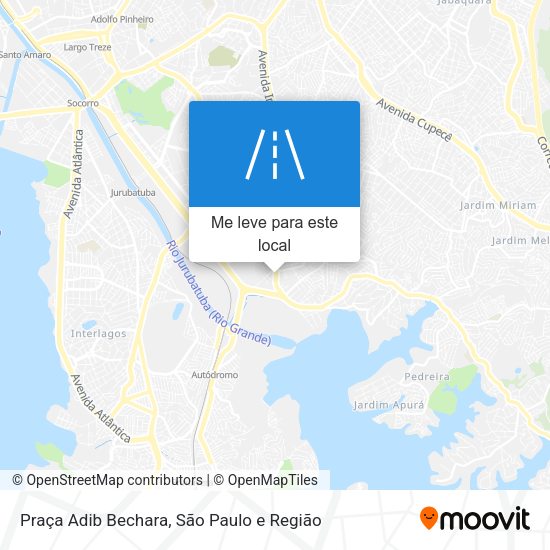Praça Adib Bechara mapa