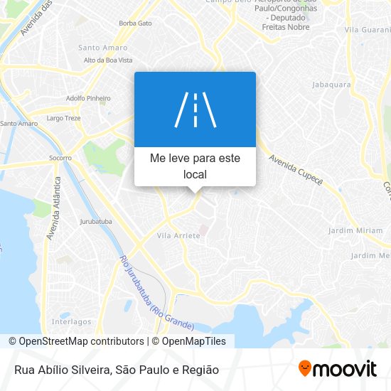 Rua Abílio Silveira mapa