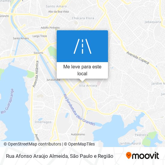 Rua Afonso Araújo Almeida mapa