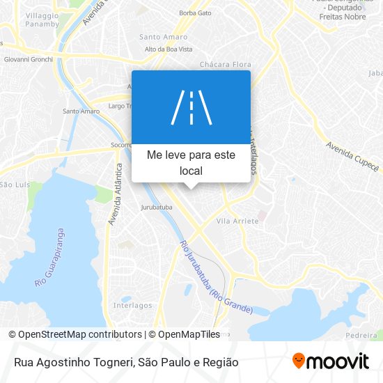 Rua Agostinho Togneri mapa