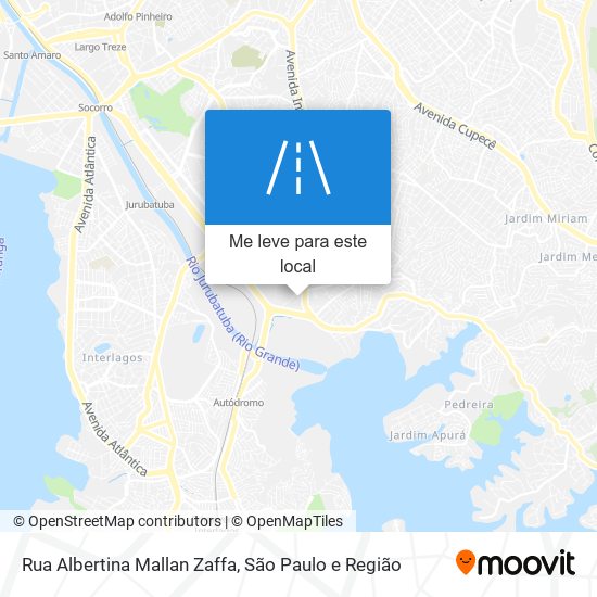 Rua Albertina Mallan Zaffa mapa