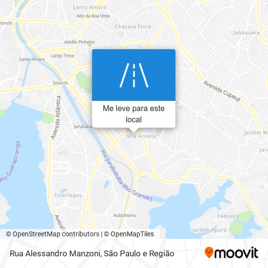 Rua Alessandro Manzoni mapa