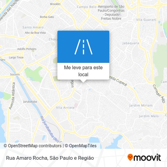 Rua Amaro Rocha mapa