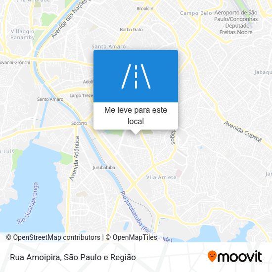 Rua Amoipira mapa