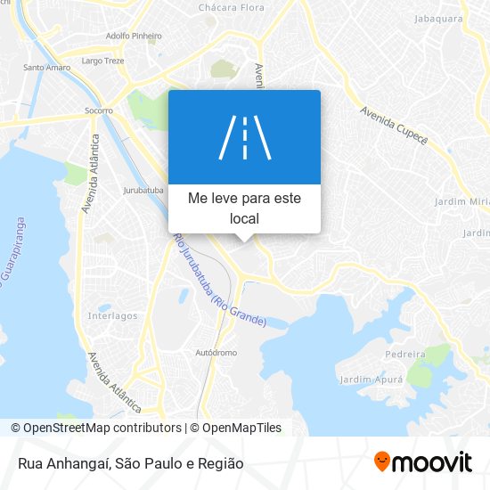 Rua Anhangaí mapa