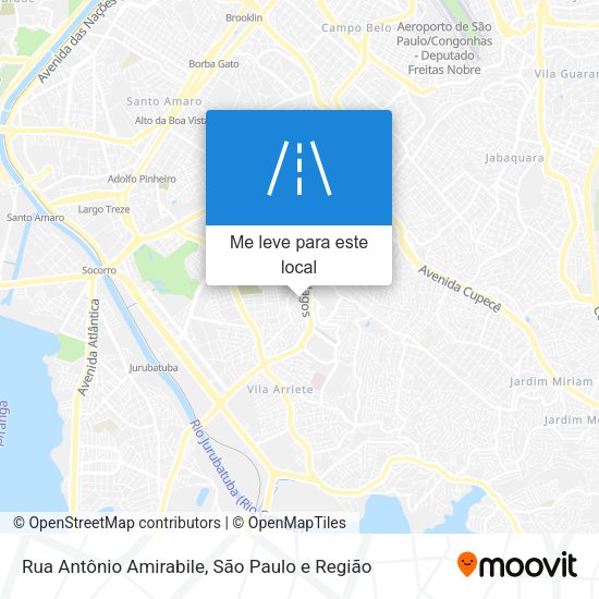 Rua Antônio Amirabile mapa