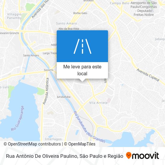 Rua Antônio De Oliveira Paulino mapa