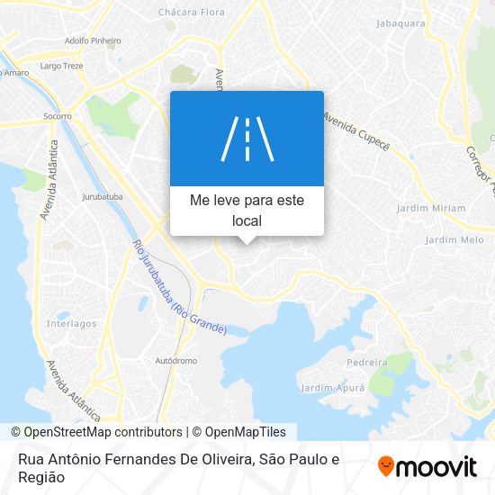 Rua Antônio Fernandes De Oliveira mapa