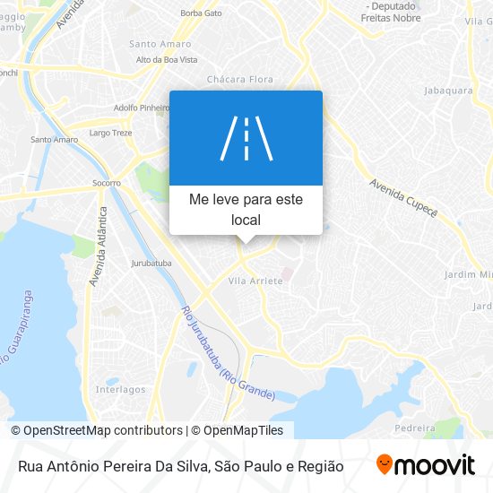 Rua Antônio Pereira Da Silva mapa