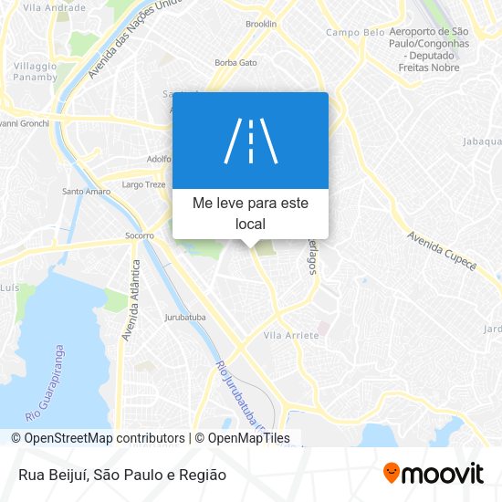 Rua Beijuí mapa