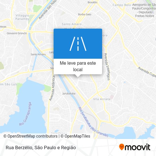 Rua Berzélio mapa