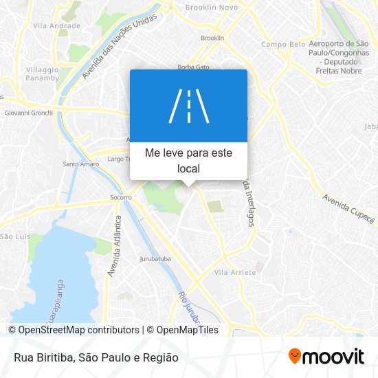 Rua Biritiba mapa