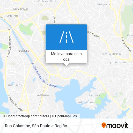 Rua Colastine mapa