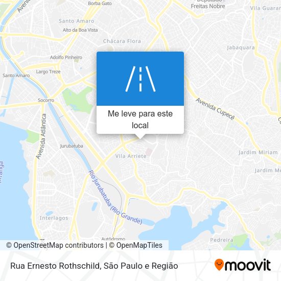 Rua Ernesto Rothschild mapa