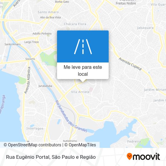 Rua Eugênio Portal mapa