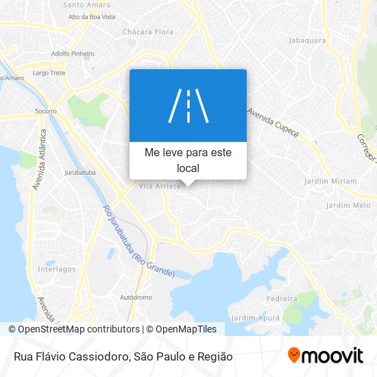 Rua Flávio Cassiodoro mapa