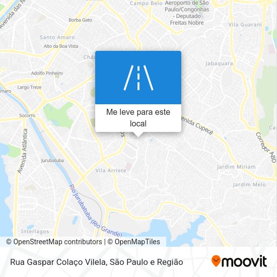 Rua Gaspar Colaço Vilela mapa