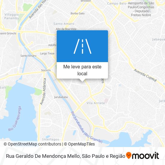 Rua Geraldo De Mendonça Mello mapa