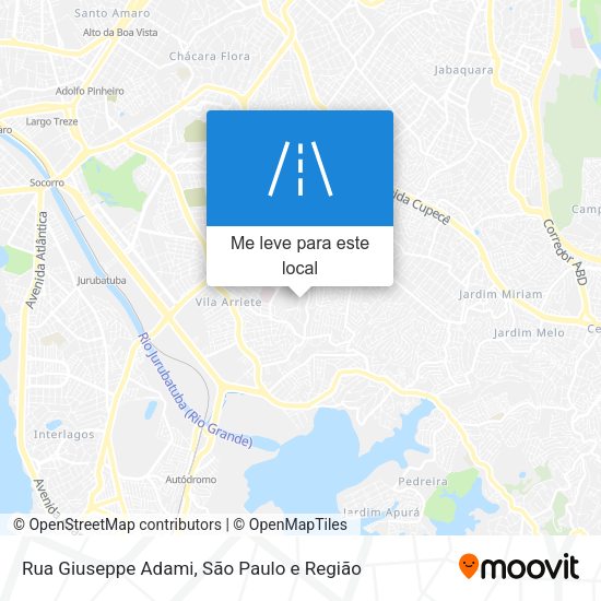 Rua Giuseppe Adami mapa