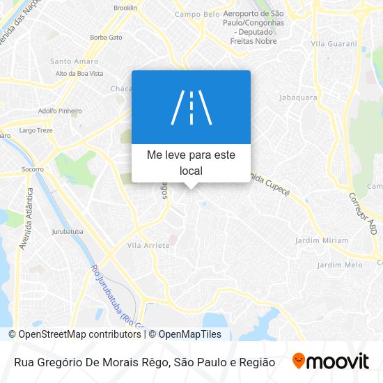 Rua Gregório De Morais Rêgo mapa