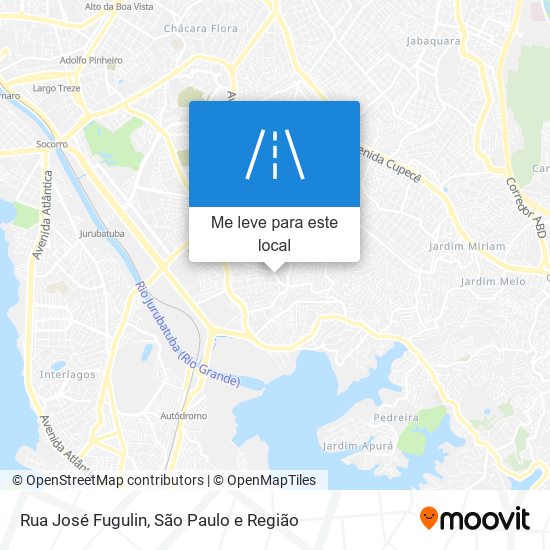 Rua José Fugulin mapa